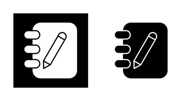 Notebook Vector Icon