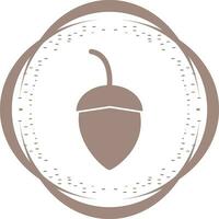 Single Acorn Vector Icon