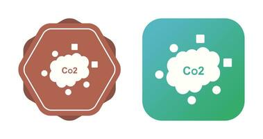 c icono de vector de dióxido de carbono