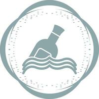 Bottle in Water Vector Icon