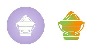 Sand Bucket Vector Icon