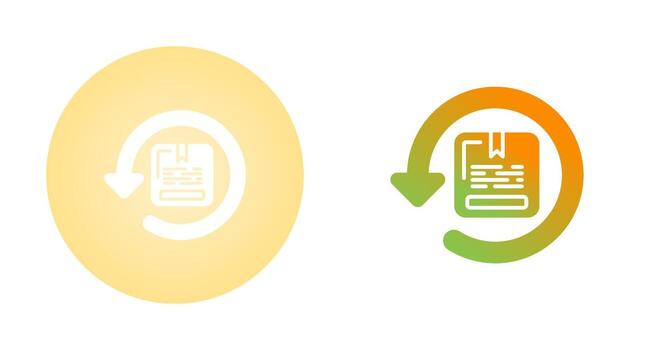 icono de vector de retorno