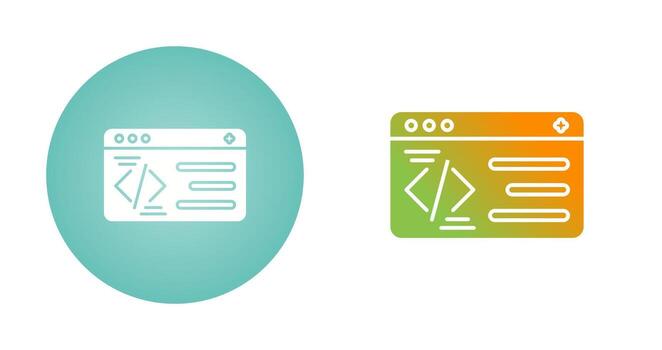 icono de vector de programación