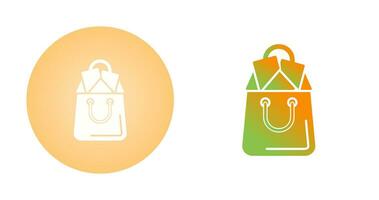 icono de vector de bolsa de compras