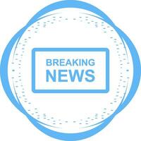 Breaking News Vector Icon