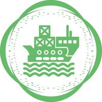 Delivery via Shipping Vector Icon