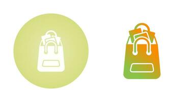 icono de vector de bolsa de compras