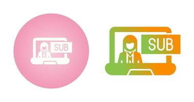 Subscriber Model Vector Icon