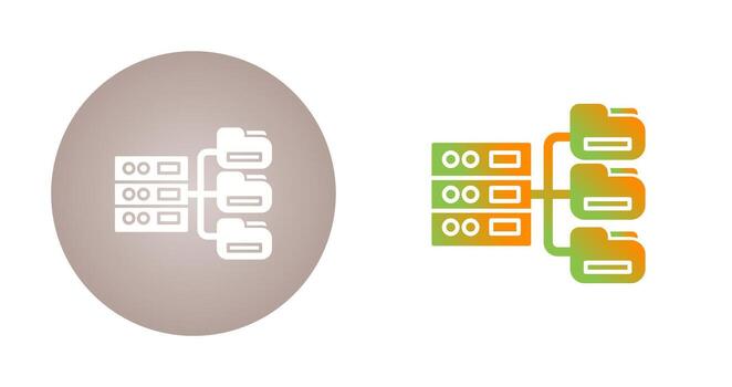 icono de vector de base de datos