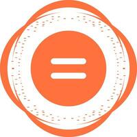 Equal to Symbol Vector Icon