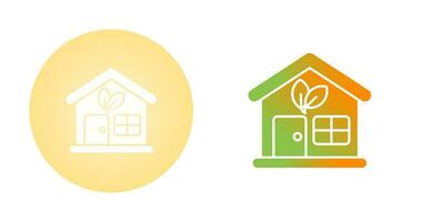 Eco House Vector Icon