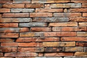 Mesmerizing brick wall texture created with generative AI technology. photo