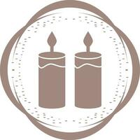 Two Candles Vector Icon