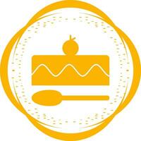 Chocolate cake piece Vector Icon