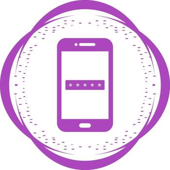 icono de vector de código de acceso