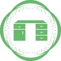 Table with Drawers Vector Icon