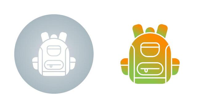 icono de vector de mochila