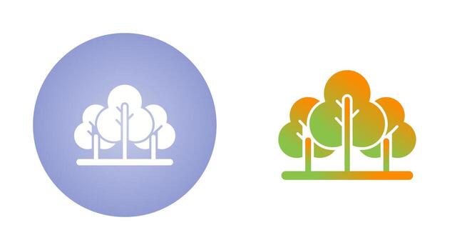 icono de vector de árbol