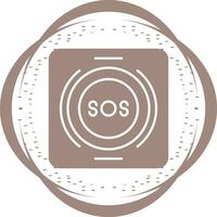 Emergency Button Vector Icon