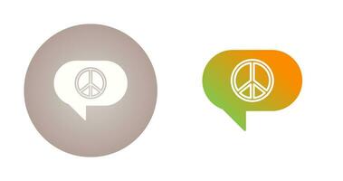 Peace Chat Vector Icon