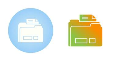 icono de vector de carpeta