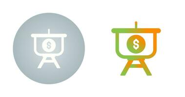 Dollar Presentation Vector Icon