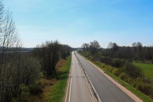 A new and completely empty road. photo