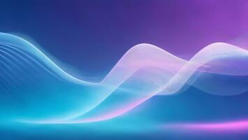 Abstract background with blue and purple wavy lines ai generated photo