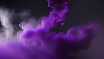 purple smoke dark background mysterious magic surprise blurred magical abstract AI generated photo