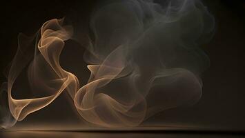brown smoke dark background mysterious magic surprise blurred magical abstract AI generated photo