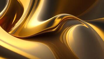 gold solution background banner golden silky smooth flow ads noble expensive mysterious ai generated photo