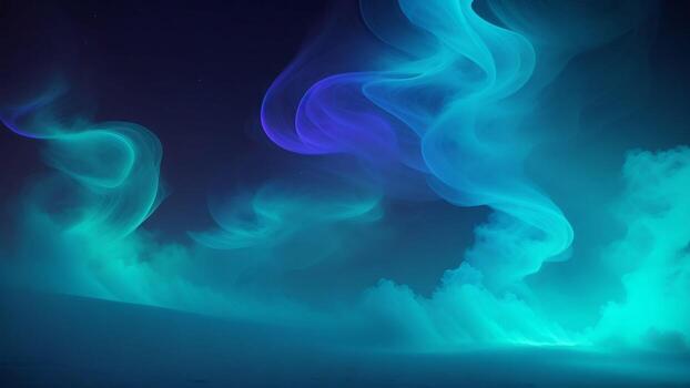 abstract blue smoke background ai generated photo