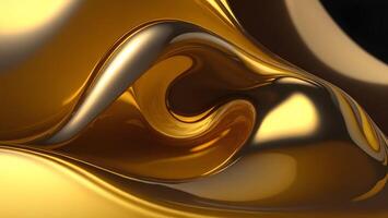 gold solution background banner golden silky smooth flow ads noble expensive mysterious ai generated photo