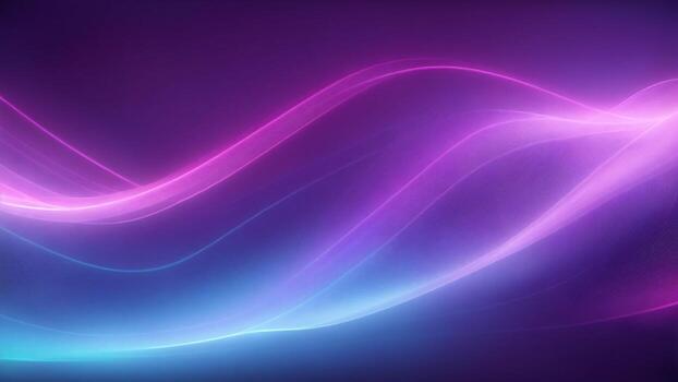 abstract background with glowing lines in purple and blue ai generated photo