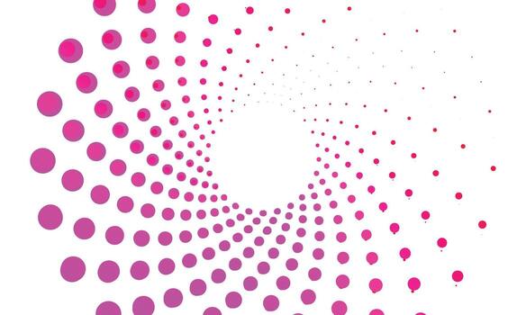 Abstract background colorful spots halftone dot pattern on white background swirl illustration Vector