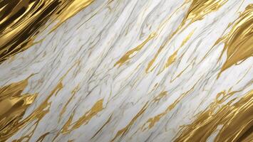 golden fabric smooth lines, illustration AI generated photo