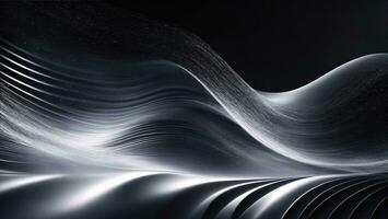 Abstract background for elegant design cover or fantasy composition, silver wave line ai generated photo