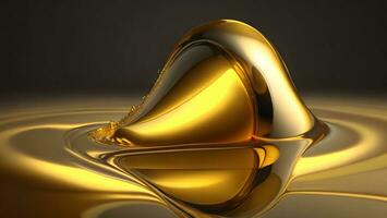 gold metal liquid close up background ai generated photo