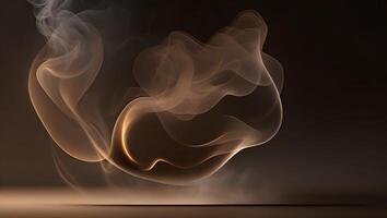 brown smoke dark background mysterious magic surprise blurred magical abstract photo