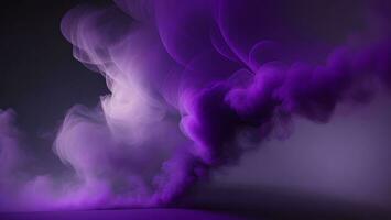 púrpura fumar oscuro antecedentes misterioso magia sorpresa borroso mágico resumen ai generado foto
