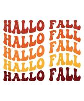 Hallo fall Day t-shirt design vector