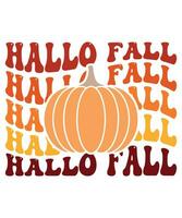 Hallo fall day t-shirt print template vector