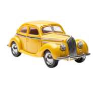 The Old Yellow Car Generative Ai png