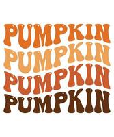 Pumpkin fall day t-shirt print template vector