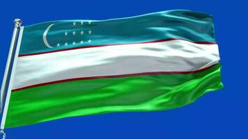 drapeau national ouzbekistan video