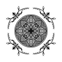Mandalas for coloring book. Decorative round ornaments. Unusual flower shape. Oriental pattern, illustration, Mandala patterns. Weave design elements. Coloring book page photo
