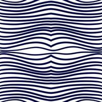 Seamless pattern Retro stripe pattern waves ripple with navy blue parallel stripe. Illustration background suitable for fashion textiles, graphics photo