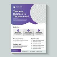 Modern business flyer template vector