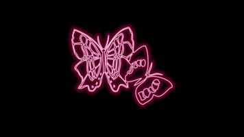 Schmetterling Neon- bewirken video