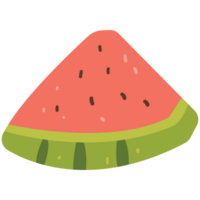 watermeloen strand dagen kleur 2d illustraties png